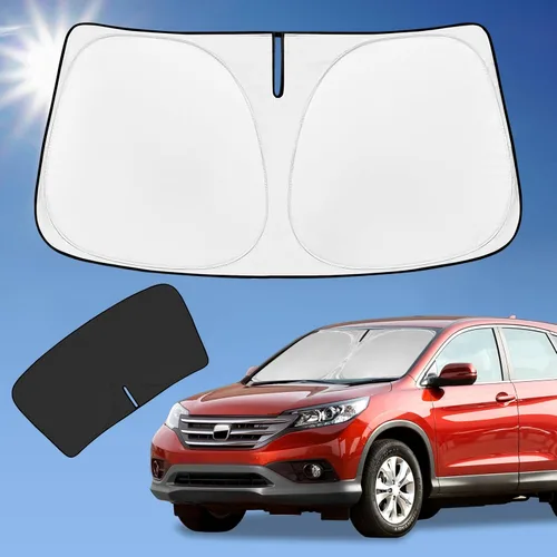 Vista 157 de Parasol para parabrisas de 4 capas, ajuste personalizad, tela 240T, plegable, bloquea los rayos ultravioletas, accesorios de automóvil