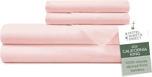Vista 56 de Hotel Sheets Direct - Juego de sábanas 100% viscosa derivada de bambú tamaño individual - sábanas refrescantes con 1 funda de almohada