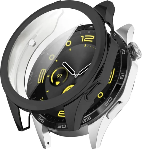 Vista 5 de TenCloud Paquete de 3 fundas protectoras de pantalla compatibles con Huawei Watch GT 4 de 1.811 in (no para Watch GT4 de 1.61 pulgadas), funda