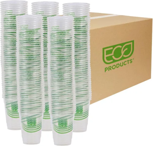 Vista 24 de Eco-Products, Inc GreenStripe - Vasos para bebidas frías, Transparente, 1000