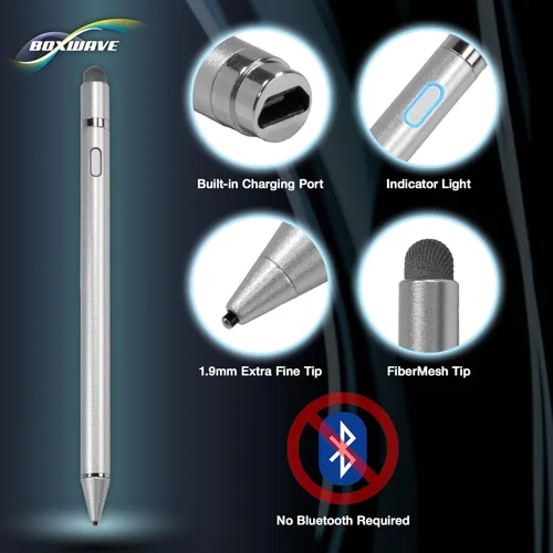 Vista 3 de BoxWave Lápiz óptico compatible con Lenovo Tab M8 (3ª generación), AccuPoint Active Stylus, lápiz digital electrónico con punta ultra fina