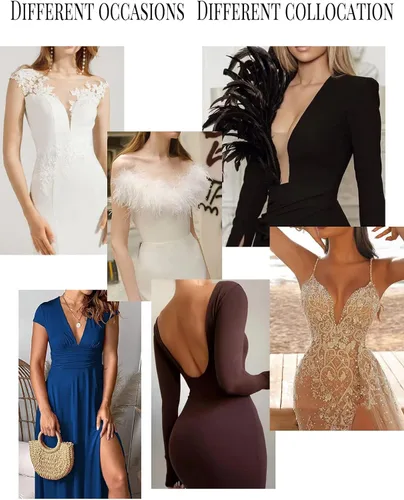 Vista 6 de DEPOVOR 2023 Newest Added Lift Ultra-Thin Sticky Petals Nipple Covers Adhesive Strapless Backless Bras Silicone Pasties