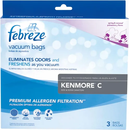 Kenmore C Febreze (R) Bolsas de vacío, paquete de 3, nueva pieza original OEM, 21R51