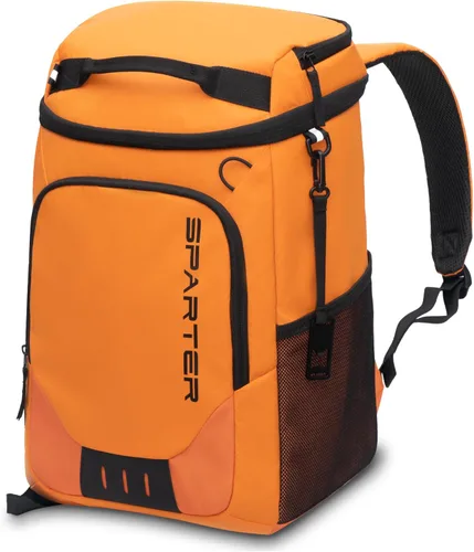 Vista 12 de SPARTER - Mochila enfriadora aislada a prueba de fugas para 33/49 latas, bolsa térmica con 2 compartimentos aislados, mochila de playa, viaje