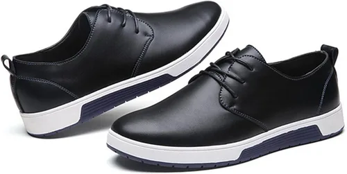 Vista 4 de Zzhap Zapatillas para hombre, estilo casual, de Oxford, transpirables, planas, de moda