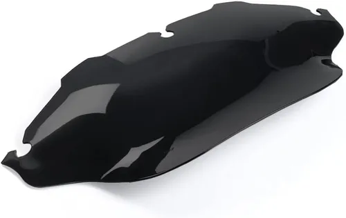 Vista 5 de WYNMOTO - Parabrisas ondulado negro de 8" compatible con 1996-2013 Harley Davidson Street Glide Electra Glide Ultra Classic Touring FLHT FLHTC FLHX