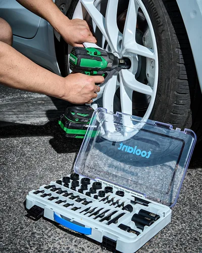 Vista 4 de Toolant 5 piezas de removedor de tuercas de rueda, juego de herramientas de zócalo para quitar pernos y tuercas, extractor de pernos pelados