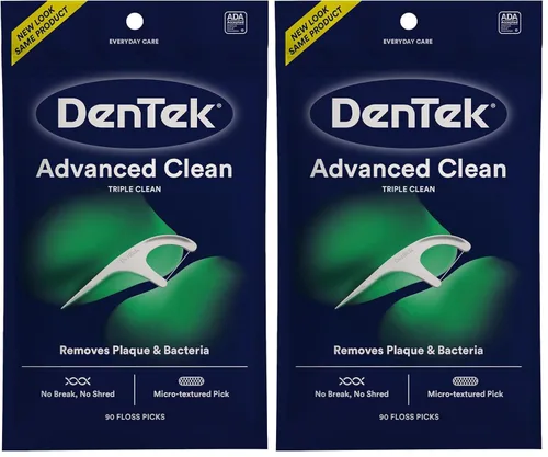 Vista 13 de DenTek Triple Clean Picos de hilo dental de limpieza avanzada, sin roturas ni deshilaches, 20 unidades, paquete de 6