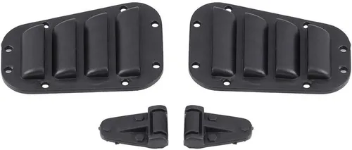 Vista 6 de Rejilla de admisión de automóvil RC y bisagra de cubierta del motor, rejillas de entrada de plástico, juego de bisagras de cubierta de motor