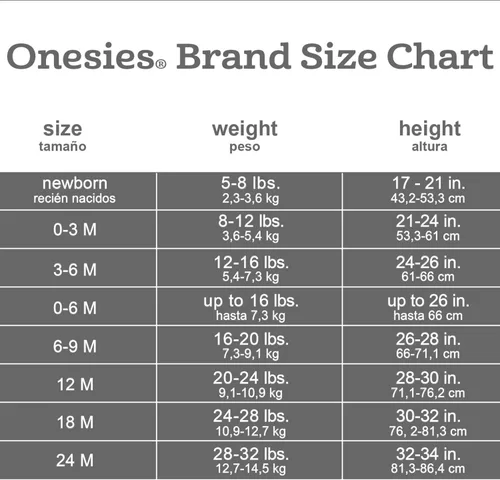 Vista 7 de Onesies Brand Paquete de 3 mamelucos para bebé niña