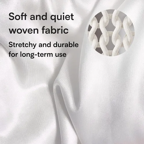 Vista 4 de Juego de 4 fundas de almohada estándar 20 x 26 con cremalleraSet de microfibra blanca cepillada suave que reduce la irritación respiratoria