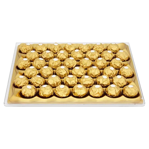 Vista 7 de Ferrero Rocher - Juego de regalo de chocolate, bombones de chocolate con avellana y leche, caja de 42 piezas