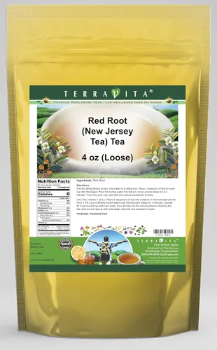 Vista 2 de Té de raíz roja (té de Nueva Jersey) (suelto) (4 oz, ZIN: 514980)