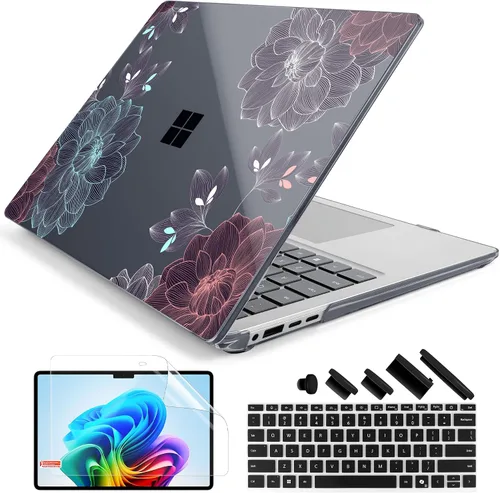 Vista 38 de Batianda Funda para portátil Microsoft Surface de 15 pulgadas para negocios 8ª edición 2026 y Surface Laptop 7 2024, carcasa protectora delgada