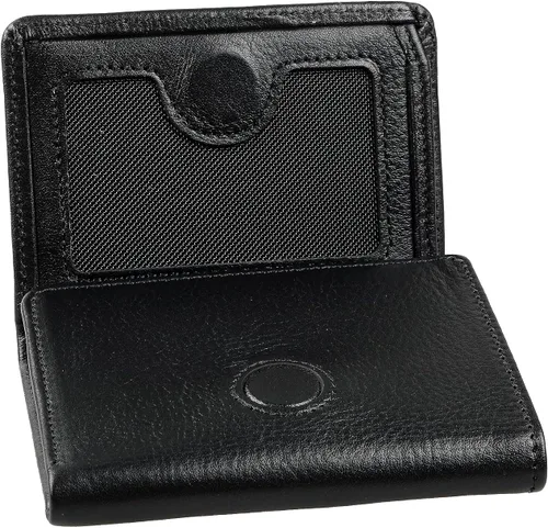 Vista 3 de Grande -1414 Cartera para hombre, Negro -, Cartera de hombre de cuero con cierre magnético