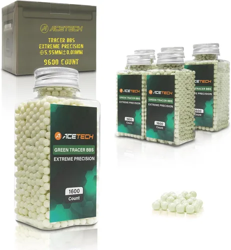 ACETECH Airsoft Tracer BB 0.236 in 9600 unidades de diseño pulido de alta precisión