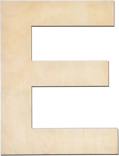 Vista 10 de Letra M de madera de 12 pulgadas de grosor, letra de madera grande sin terminar de 1/4 de pulgada de grosor para decoración de pared del hogar