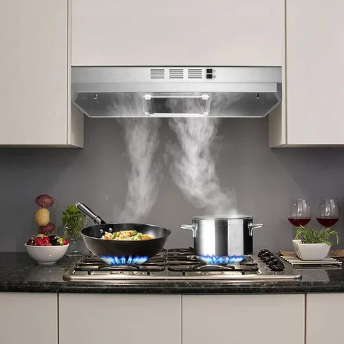 Vista 4 de Filtro de grasa para campana extractora ZMS-3976-F, malla de aluminio y filtro compuesto de algodón de carbón activado, compatible con campana