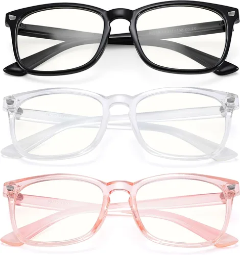 Vista 22 de AZorb 2Pack Gafas de Bloqueo de Luz Azul para Niños - TR90 Gafas de Pantalla de Computadora Irrompibles para Niños y Niñas