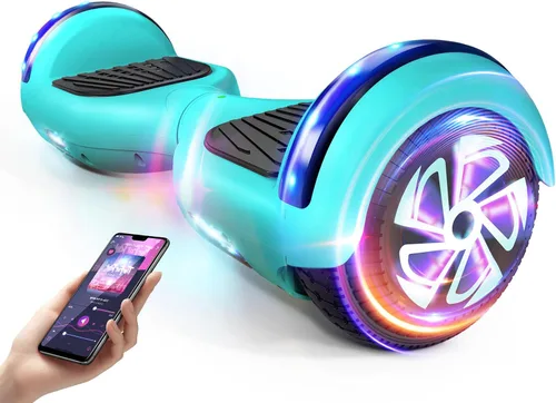 Vista 9 de LIEAGLE Scooter, Self Balancing Scooter with Bluetooth Speaker LED Lights Wheels,Dual 300w Motors, 7.5 mph Max Speed & 8.5 Miles Max Range, for