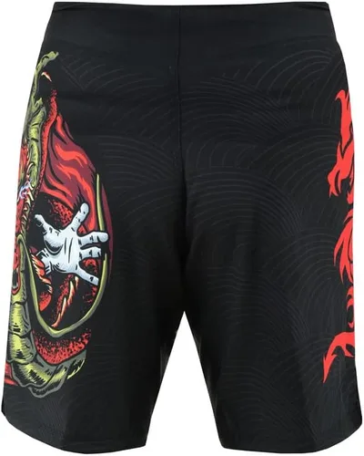 Vista 8 de MS9 Pantalones cortos de artes marciales mixtas para hombres, Grappling Kick Boxing BJJ Boxing