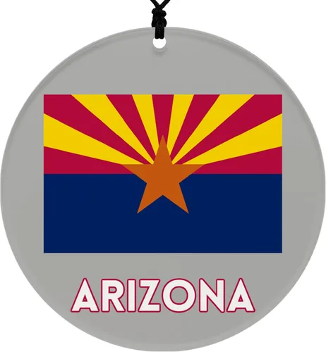 Vista 13 de Missouri Christmas Ornament - Festive Design Featuring State Flag - 2026 Hanging Acrylic Disc Decoration for Tree - Unique and Home Decor