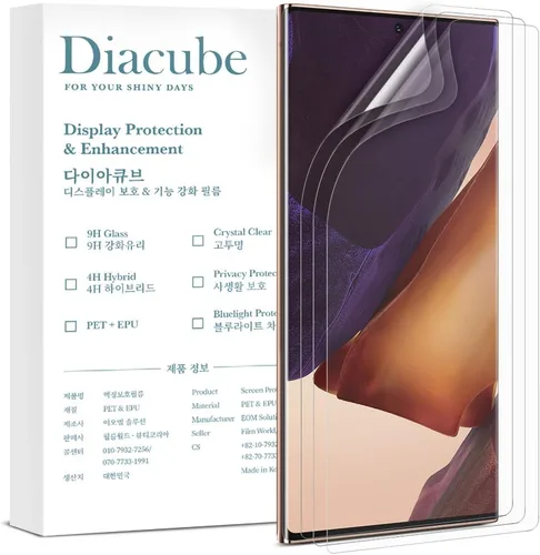 Vista 13 de Paquete de 3 protectores de pantalla flexibles de TPU EPU para Samsung Galaxy Note 9 [no de vidrio] [0.1S Desbloqueo de huellas dactilares]