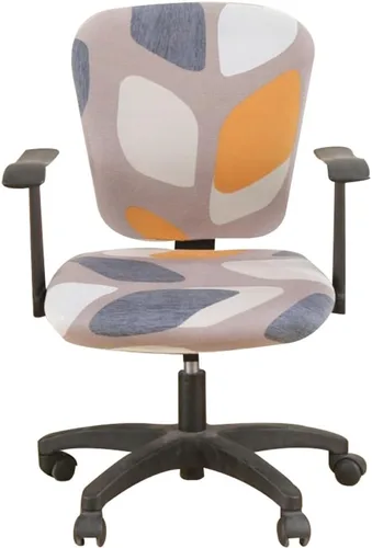 Vista 28 de Jinzio Funda para silla de oficina de computadora, tela protectora dividida y elástica, de poliéster, universal, para escritorio, para silla