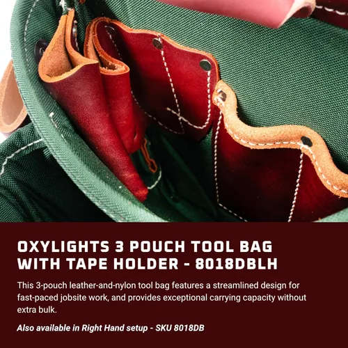 Vista 2 de Occidental Leather OxyLights 3 Pouch Tool Bag with Tape Holder