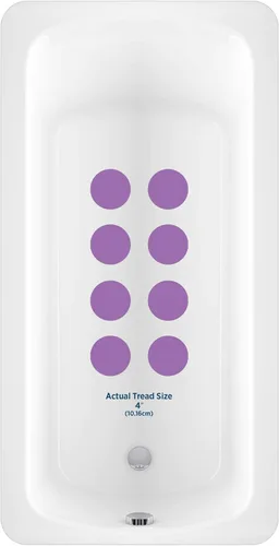Vista 2 de Kahuna Grip Bañera y ducha - Pisadas de tracción antideslizantes circulares de 4 pulgadas (morado)