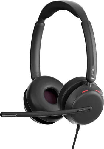 Vista 8 de EPOS IMPACT 860 - Auriculares con cable de doble lado USB C y USB A para PC con micrófono con cancelación de ruido, audio de banda súper ancha