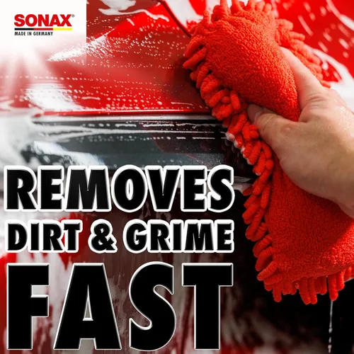 Vista 2 de SONAX Esponja de lavado de microfibra – Esponja de lavado de coche sin arañazos, microfibra ultrasuave, alta absorción de espuma, segura