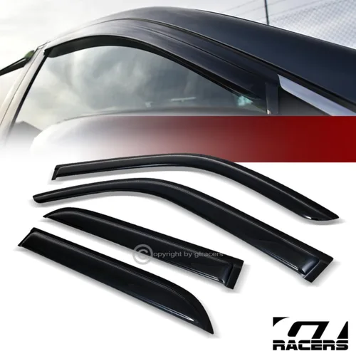 Vista 8 de R&L Racing Viseras de ventana deflector de humo con protección solar y lluvia, 4 unidades, compatibles con 96-02 4Runner