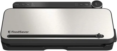 FoodSaver Máquina selladora al vacío con 4 configuraciones, incluyendo pulso y marinado con bolsas selladoras y rollo, sellador de vacío de mano