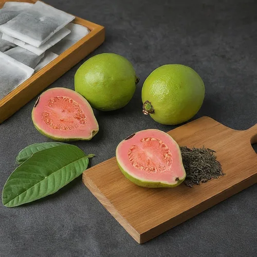 Vista 5 de 75 bolsas de té de hoja de guayaba, hojas de guayaba 100% naturales, té aromático, te de hojas de guayaba, té de hierbas, sin aditivos, sin OMG, sin