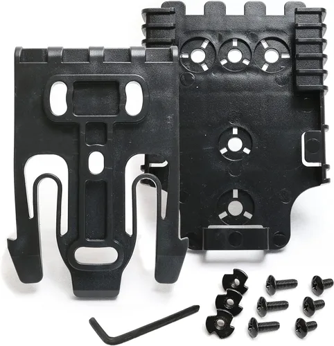 Vista 8 de Kit de sistema de bloqueo rápido, accesorio de plataforma QLS de Holstopia con bloqueo que incluye horquilla y placa receptora de servicio