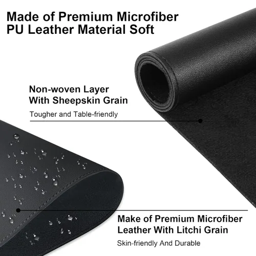 Vista 3 de Diesisa Tapete de mesa de arte de uñas, almohadilla plegable para reposabrazos, tapete de microfibra suave de piel sintética para mesa, almohadilla