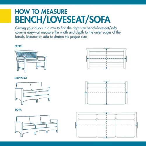 Vista 4 de Duck Covers Ultimate Funda impermeable para sofá de dos plazas de patio, 52 pulgadas
