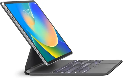 Vista 10 de Funda con Teclado para iPad Air de 11 pulgadas (M3 2025 / M2 2024) y iPad Pro de 11 pulgadas (1ª/2ª/3ª/4ª Generación) – Funda con Teclado Magnético