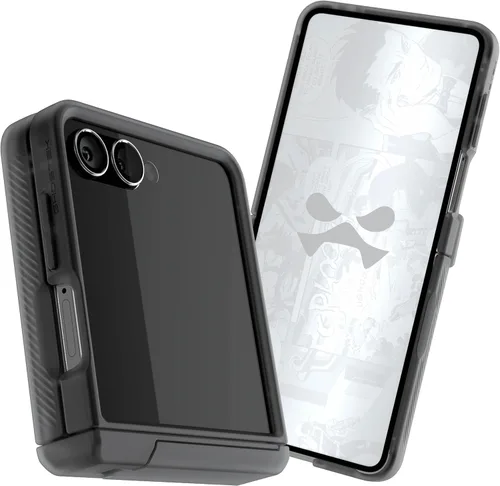 Vista 14 de Ghostek COVERT - Funda rosa para Galaxy Z Flip 4 para mujeres y niñas, protección completa de bisagra y parte trasera transparente, duradera