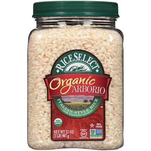 Vista 7 de RiceSelect arroz orgánico texmati basmati blanco, arroz premium sin OMG sin gluten de grano largo blanco, frasco de 32 onzas