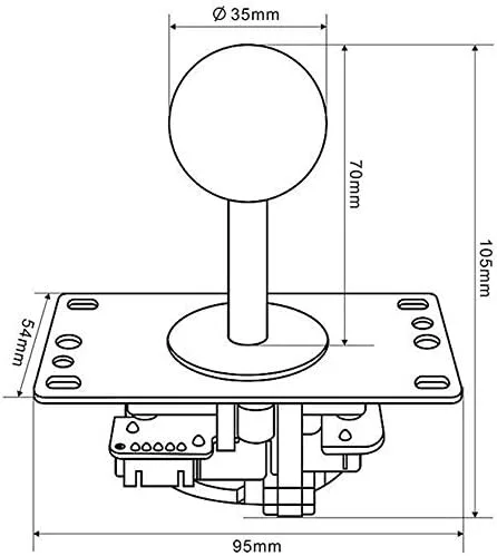 Vista 5 de SANWA - Joystick, palanca para videojuegos, variación