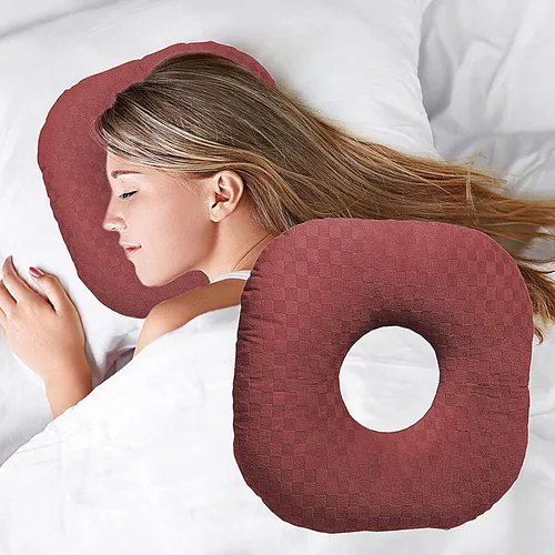 Vista 20 de Almohada para Perforación de Oídos para Dormir de Lado, Almohada con Orificio para Oído para CNH y Dolor de Oído, Inflamación de Oído, Úlceras por