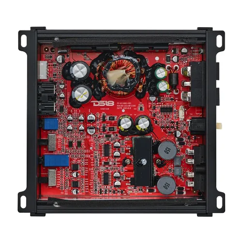 Vista 6 de DS18 Amplificador CANDY-X2B en negro - Clase D, 2 canales, 800 vatios máximo, digital, 2/4 ohmios - No sacrifiques espacio para energía - Mini