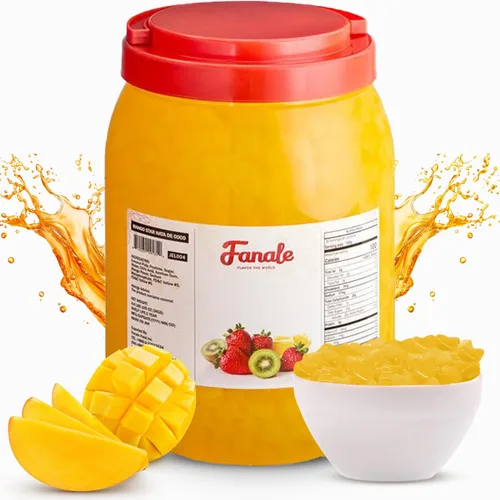 Vista 10 de Fanale Coco Jelly Topping nata de coco para té de burbujas 14.11 oz Jalea de azúcar morena para té Boba, batidos, granizados, postres 14.11 oz