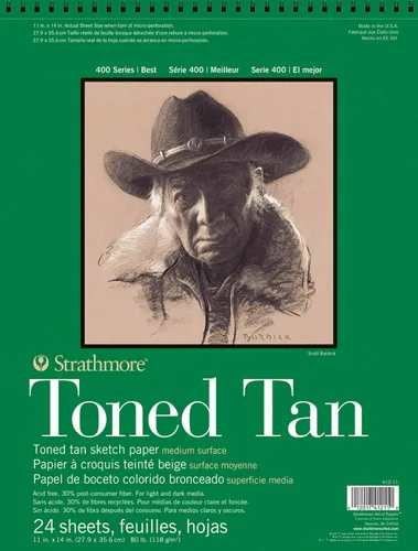 Vista 2 de Strathmore libro Sketch en espiral 5.5"X8.5"- 50 hojas