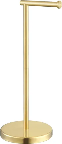 Vista 14 de KES Soporte de papel higiénico de 26 pulgadas de alto (versión más grande), soporte de rollo de papel higiénico independiente con base pesada