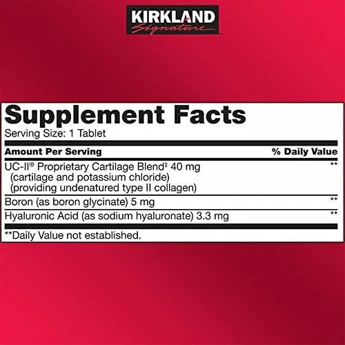 Vista 2 de Kirkland Signature Espera más salud de las articulaciones de triple acción, 110 tabletas recubiertas
