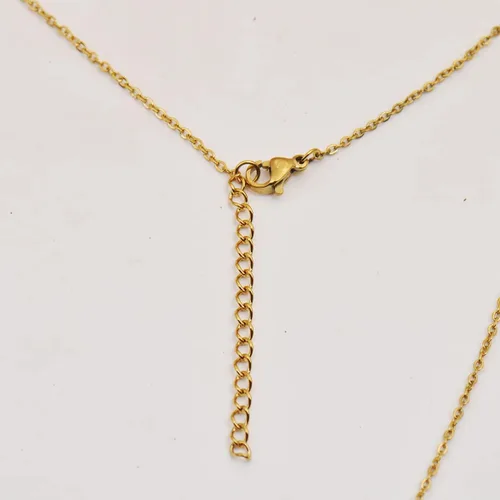 Vista 5 de HUAN XUN Collar personalizado con cualquier nombre para mujer en oro y plata