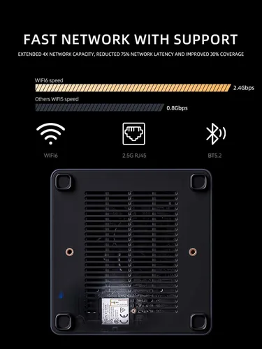 Vista 4 de MINISFORUM Venus UM790 Pro Mini PC AMD Ryzen 9 7940HS Barebone con AMD Radeon 780M, 4X USB3.2, 2X USB4, 2xHDMI 2.1, 2X PCIe4.0, Wi-Fi 6EBT5.3, RJ45